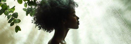 morning shower with eucalyptus